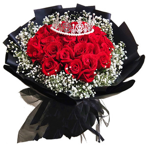 33朵红玫瑰花束鲜花速递同城花店配送生日北京上海广州深圳武汉店